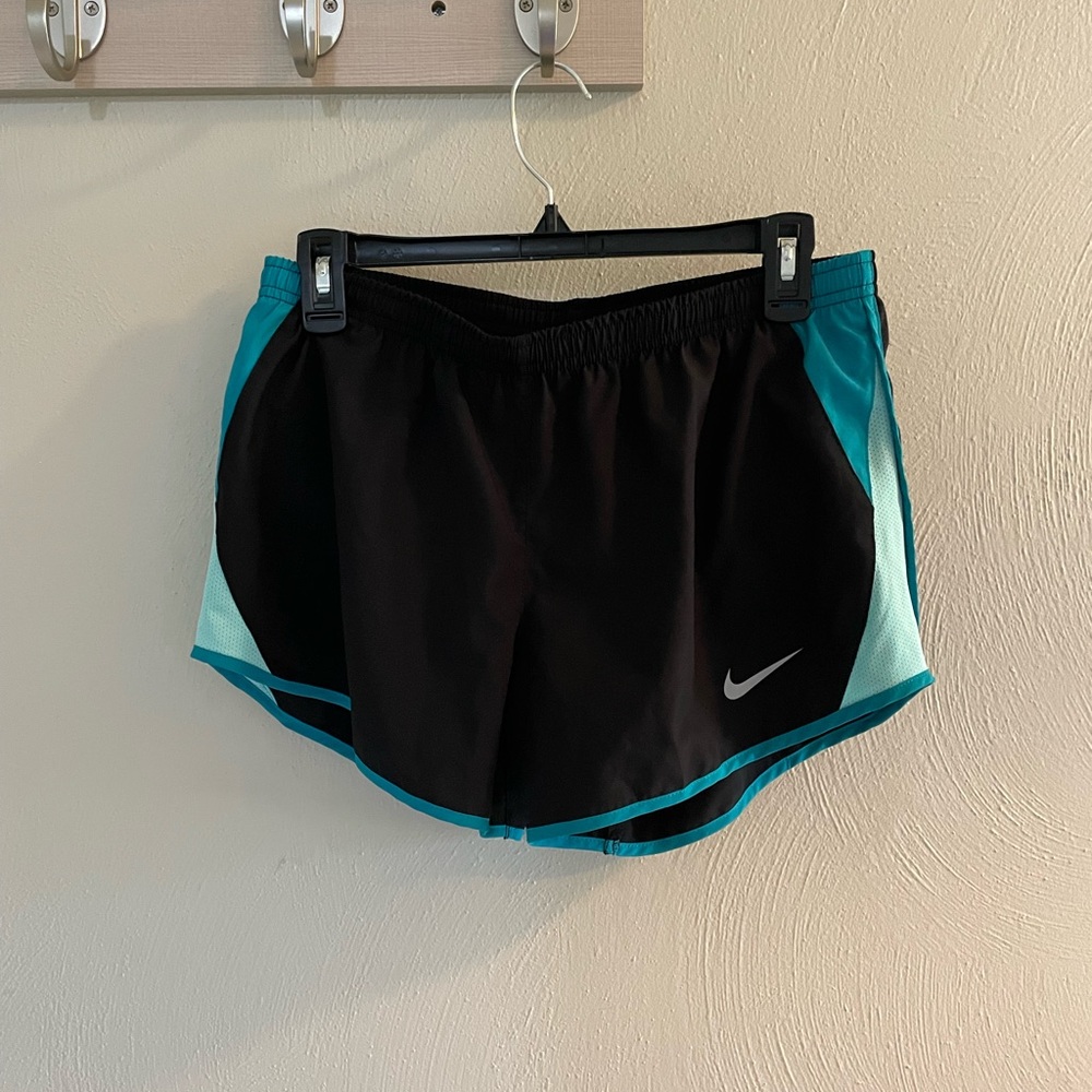 Nike Blue and Black Dri-Fit Shorts